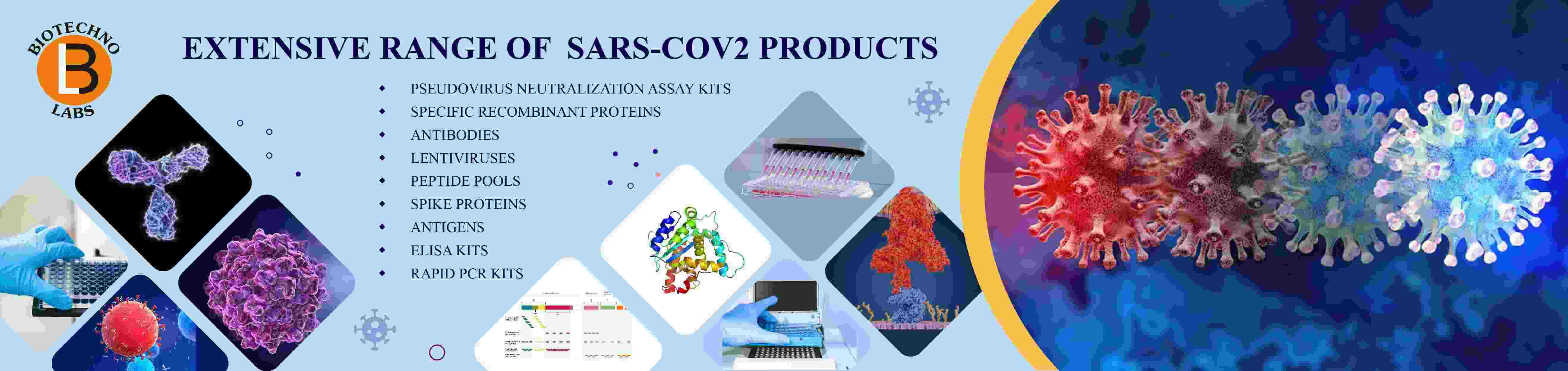 Extensive Range of Sars COV 2 Products