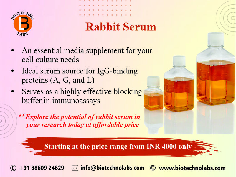 Boost Your Cell Culture & Immuno-Assay Research with Rabbit Serum