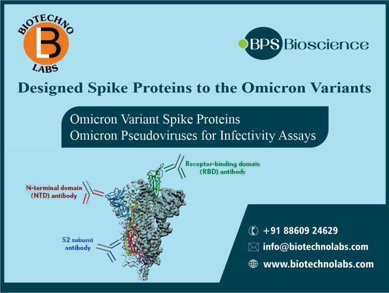 Designed Spike Proteins to the Omicron Variants