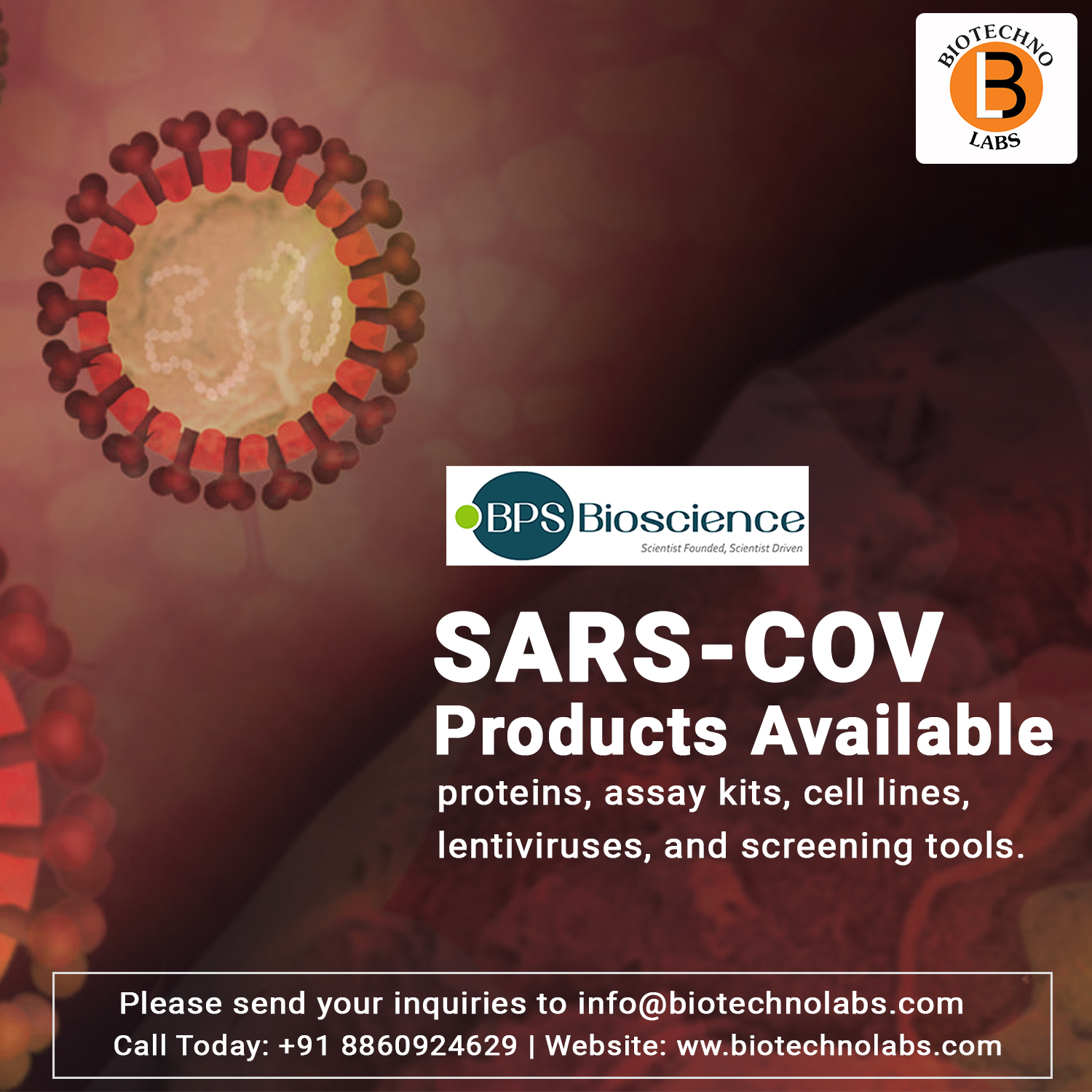 Sars-Cov 2 Products Available at Biotechnolabs | BPS Bioscience