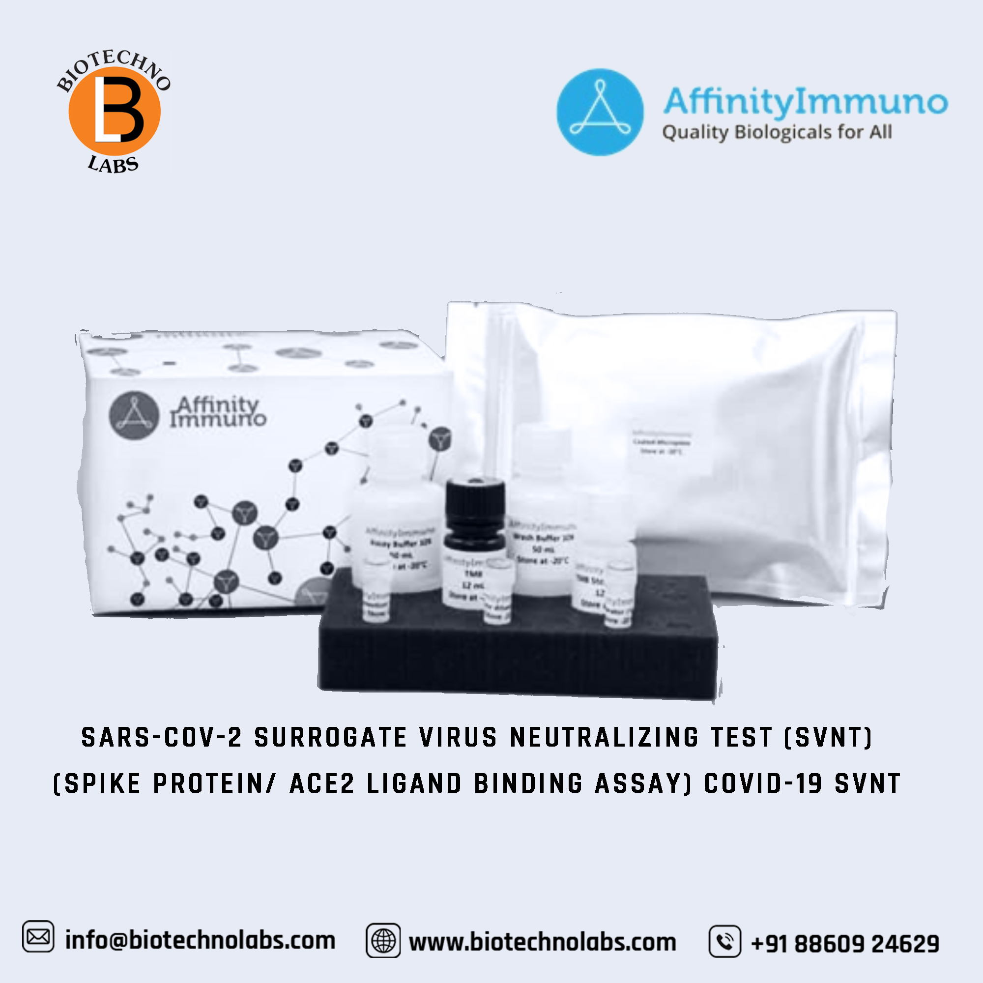 AffinityImmuno Inc.’s SARS-CoV-2 spike protein-ligand binding assay