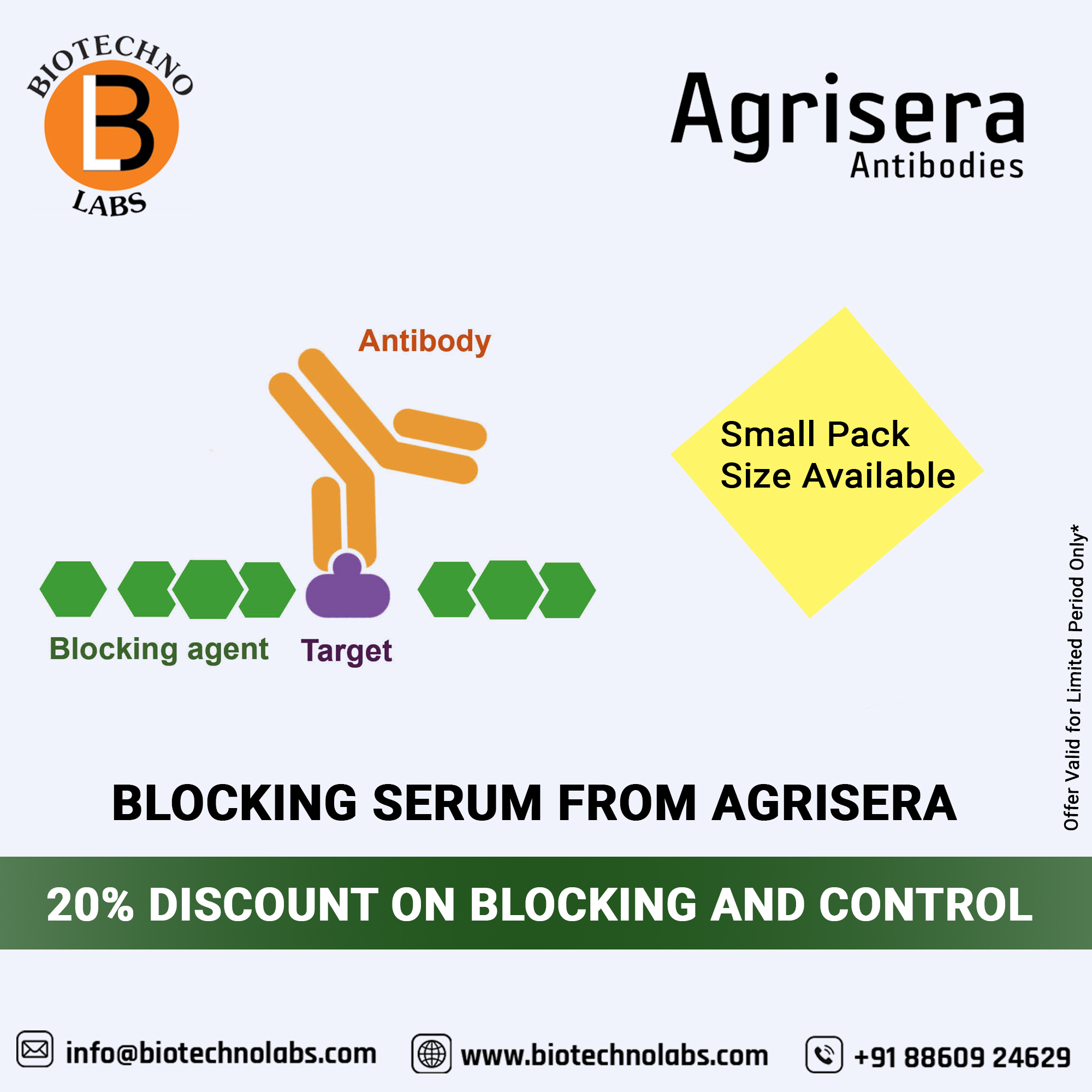 Biotechnolabs Offers  blocking serum from Agrisera